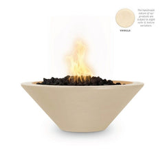 The Outdoor Plus Cazo Fire Bowl Vanilla Finish with White Background