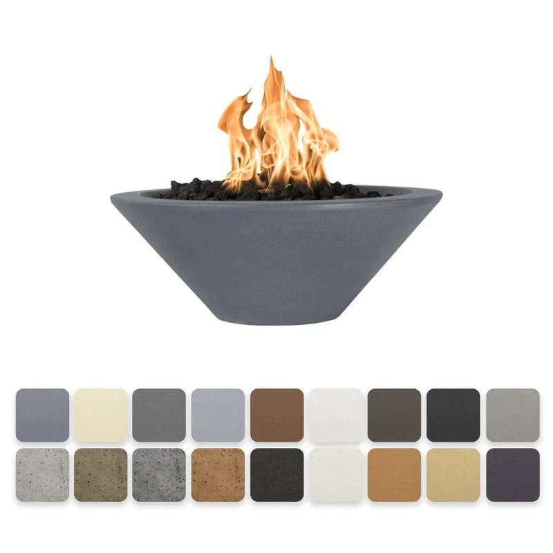 The Outdoor Plus Cazo Fire Bowl Grey Finish with Different Finish Color