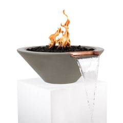 The Outdoor Plus Cazo Fire and Water Bowl Ash Finish with White Background
