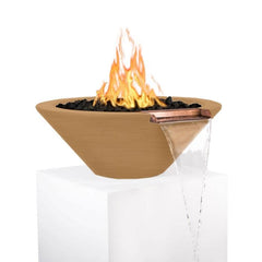 The Outdoor Plus Cazo Fire and Water Bowl Bronze Finish with White Background