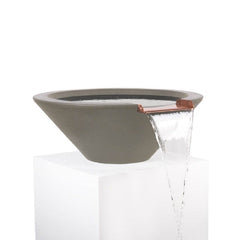 The Outdoor Plus Cazo Water Bowl Ash Finish with White Background
