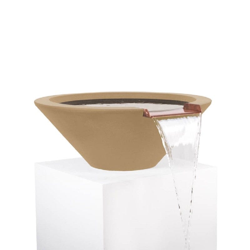 The Outdoor Plus Cazo Water Bowl Brown Finish with White Background
