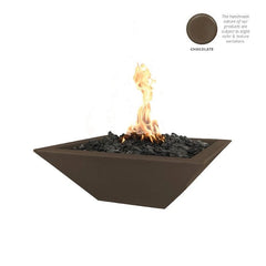 The Outdoor Plus Maya Fire Bowl Chocolate Finish with White Background