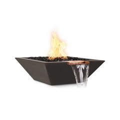The Outdoor Plus Maya Fire and Water Bowl Chocolate Finish with White Background