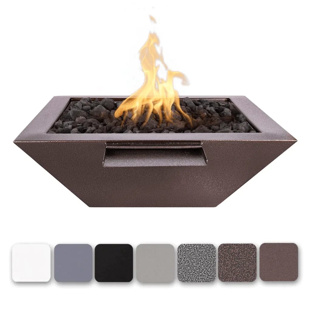 The Outdoor Plus Maya Fire and Water Bowl Powder Coated Copper Vein Finish with Different Finish