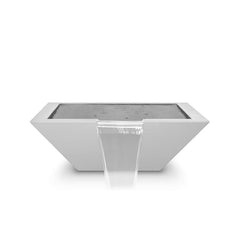 The Outdoor Plus Maya Powder Coated Water Bowl White Finish with White