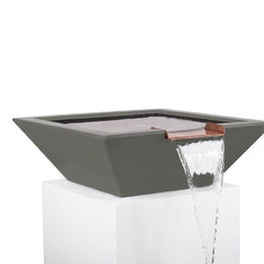 The Outdoor Plus Maya Water Bowl Natural Grey Finish with White Background