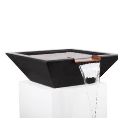 The Outdoor Plus Maya Water Bowl Black Finish with White Background