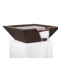 The Outdoor Plus Maya Water Bowl Chocolate Finish with White Background