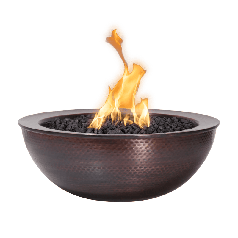 The Outdoor Plus 27-inch Sedona Fire Bowl Hammered Copper Finish
