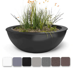 The Outdoor Plus 27-inch Sedona Powder Coated Planter Bowl with Different Finish Color