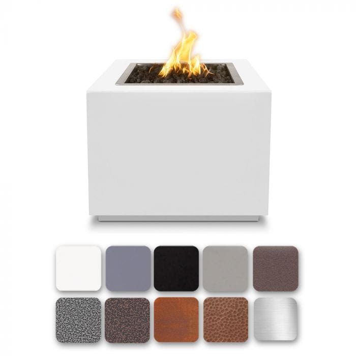 The Outdoor Plus Forma Fire Pit White Finish with Different Color Finish