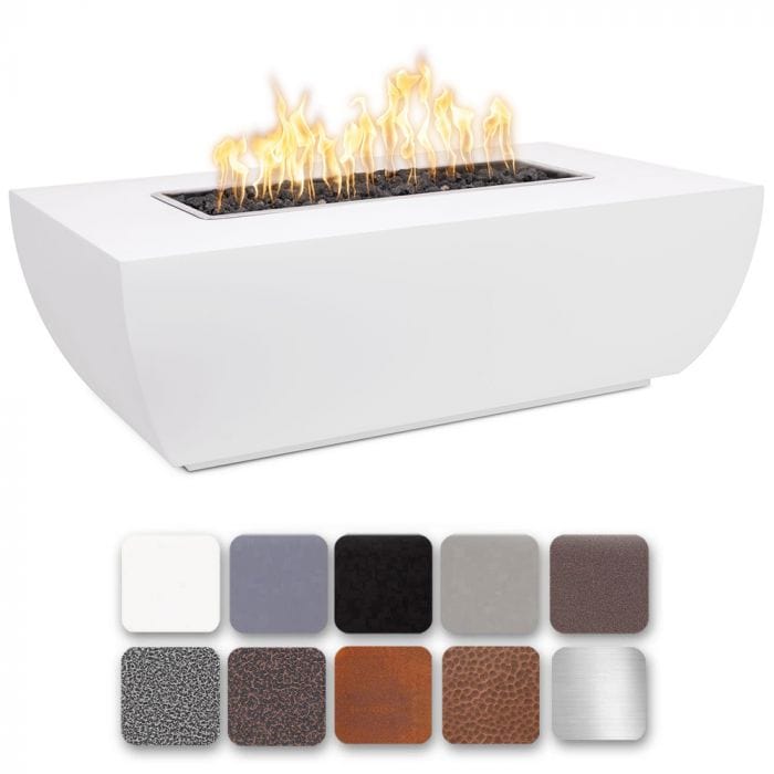 The Outdoor Plus Avalon 15-inch Tall Fire Pit White Finish with Different Options Color