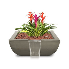 The Outdoor Plus Avalon Planter and Water Ash Bowl Finish with White Background