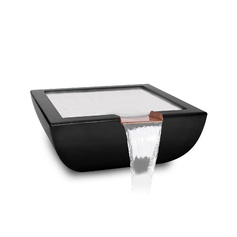 The Outdoor Plus Avalon Water Black Bowl Finish with White Background