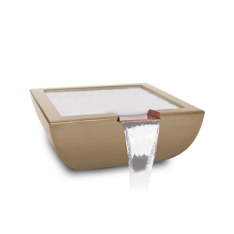 The Outdoor Plus Avalon Water Brown Bowl Finish with White Background