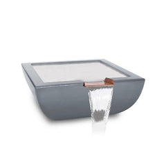 The Outdoor Plus Avalon Water Grey Bowl Finish with White Background