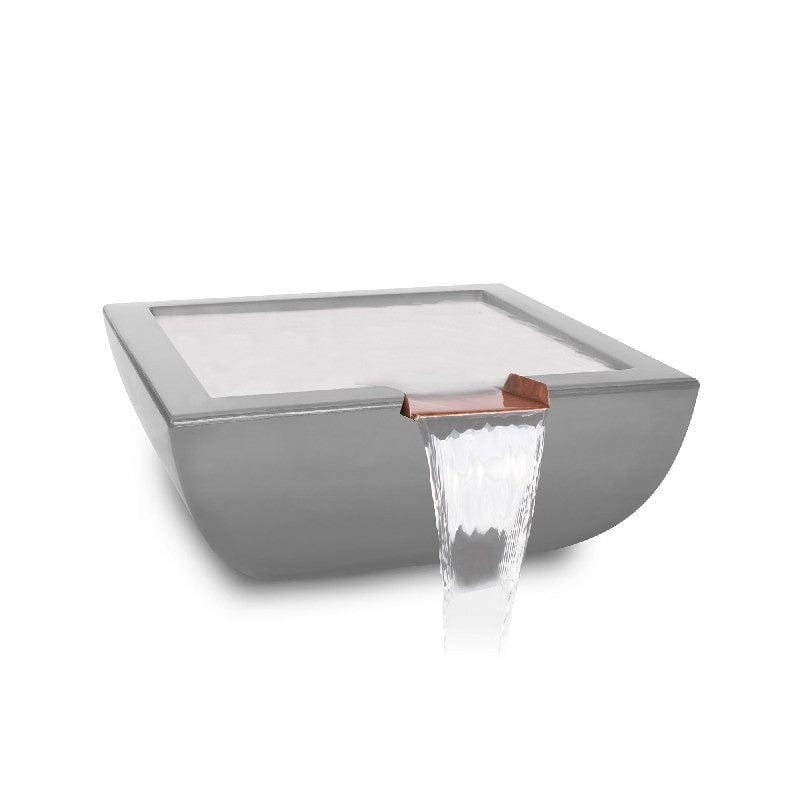 The Outdoor Plus Avalon Water Natural Grey Bowl Finish with White Background