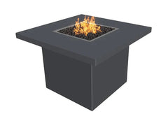 The Outdoor Plus Bella Fire Table Powder Coated Grey Finish with White Background