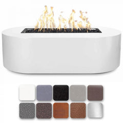 The Outdoor Plus Bispo Fire Pit Powder Coated White Finish with Different Color Finish 