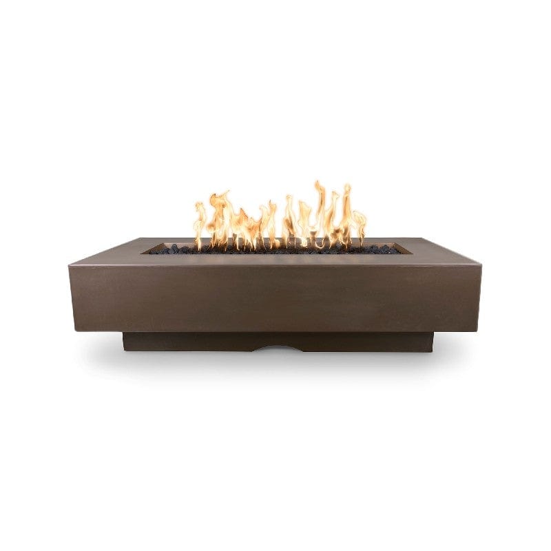 The Outdoor Plus Fire Pit Del Mar Concrete Chocolate Finish with White Background