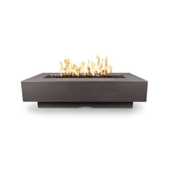 The Outdoor Plus Fire Pit Del Mar Concrete Chestnut Finish with White Background