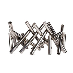 The Outdoor Plus Polished Stainless Steel Logs in White Background