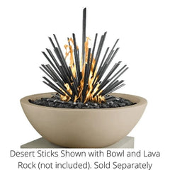 The Outdoor Plus 20-inch Mild Stee Dessert Stick with Round Bowl