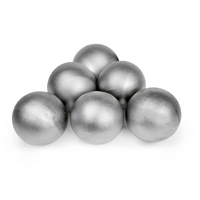 The Outdoor Plus 6-inch Fire Balls with 6 Set Stainless Steel and White Background