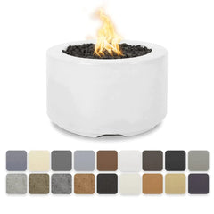 The Outdoor Plus 32x18-inch Florence Fire Pit White Finish with Different Finish Color