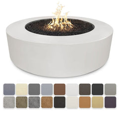 The Outdoor Plus 54x20-inch Florence Fire Pit White Finish with Different Finish Color