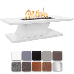 The Outdoor Plus 15-inch Imperial Tall Fire Pit White Finish with Different Finish Color