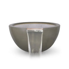 The Outdoor Plus Luna Water Bowl Ash Finish with White Background