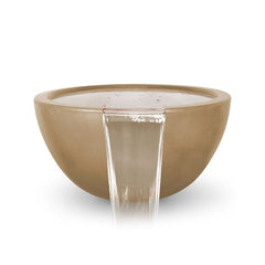 The Outdoor Plus Luna Water Bowl Brown Finish with White Background