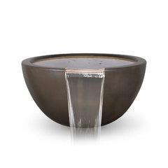 The Outdoor Plus Luna Water Bowl Chocolate Finish with White Background
