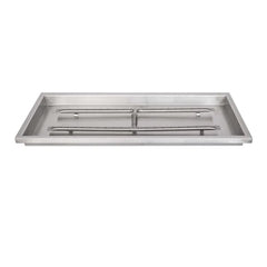 The Outdoor Plus Rectangular Drop-in Pan H Burner Stainless Steel with White Background