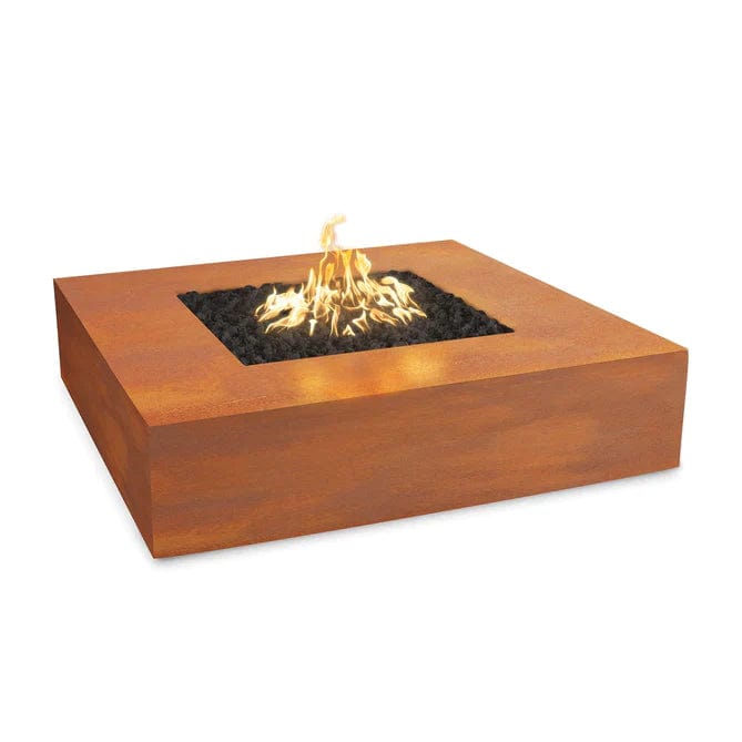 The Outdoor Plus Fire Pit Corten Steel Finish in White Background