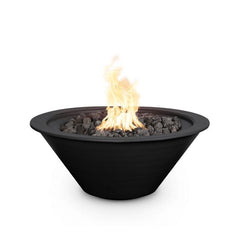 The Outdoor Plus Cazo Powder Coated Fire Bowl Black Finish with White Background