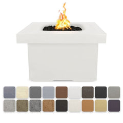 The Outdoor Plus 36x36-inch Ramona Fire Table White Finish with Different Finish Color