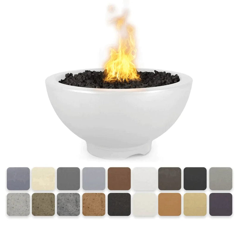 The Outdoor Plus 38-inch Sonoma Fire Pit White Finish with Different Finish