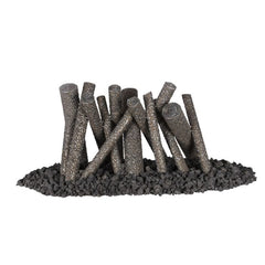 The Outdoor Plus 30-inch Upright Logs with White Background