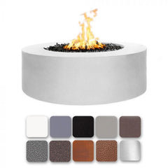 The Outdoor Plus 24-inch Tall Unity Fire Pit White Finish with Different Finish Color