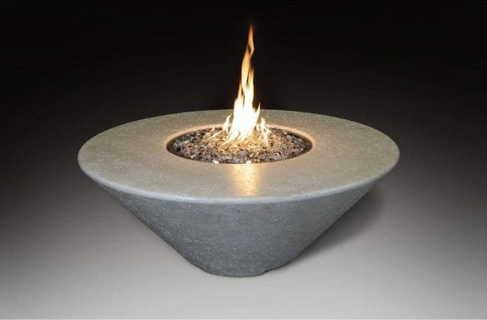 Grand Canyon Olympus ORNDFT-444418 Round Concrete Gas Fire Pit, 44x44-Inch