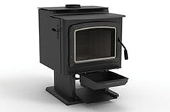 IronStrike 26.5-Inch Grandview 300 GL Freestanding Wood-Burning Gas Stove