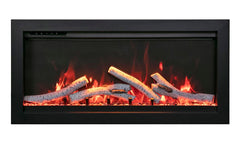 Amantii Symmetry Bespoke 60-Inch Built-In Electric Fireplace with Remote, Wifi, Media & Sound