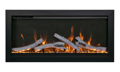 Amantii Symmetry Bespoke 50-Inch Built-In Electric Fireplace with Remote, Wifi, Media & Sound