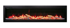Amantii Symmetry Bespoke 74-Inch Built-In Electric Fireplace with Remote, Wifi, Media & Sound