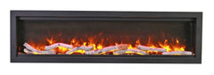 Amantii Symmetry Bespoke 74-Inch Built-In Electric Fireplace with Remote, Wifi, Media & Sound