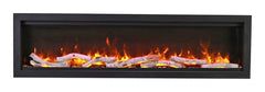 Amantii Symmetry Bespoke 50-Inch Built-In Electric Fireplace with Remote, Wifi, Media & Sound