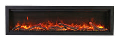 Amantii Symmetry Bespoke 74-Inch Built-In Electric Fireplace with Remote, Wifi, Media & Sound